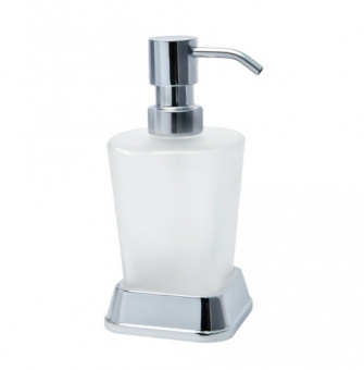 Amper Дозатор жидкого мыла мат.стекло, металл Wasserkraft К5499 фото в интернет-магазине Пиастрелла