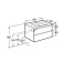 Domi 80 Тумба подвесная белый глянец 2 ящика с раковиной Victoria-N Roca фото в интернет-магазине Пиастрелла