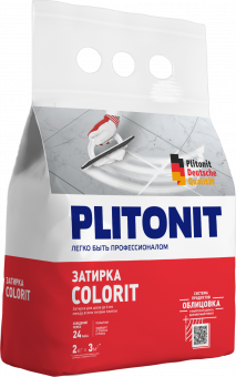 Затирка Plitonit Colorit темно-серая 2кг фото в интернет-магазине Пиастрелла