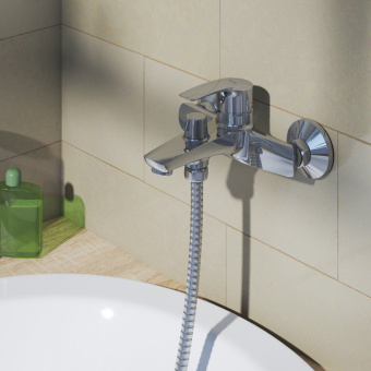Смеситель для ванны Iddis Ray RAYSB02i02WA, однорычажный схема на фото в интернет-магазине Пиастрелла