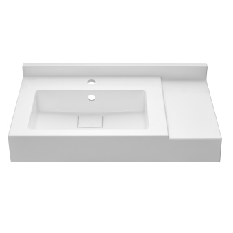 Сакура 800 Раковина белая схематичный рисунок в интернет-магазине Пиастрелла