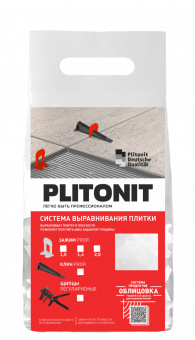 Зажим для системы выравнивания плитки SVP-PROFI 2 мм. 100шт Plitonit фото в интернет-магазине Пиастрелла