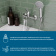 Венга Смеситель для ванны/душа с  душ. аксессуарами, хром  схема на фото в интернет-магазине Пиастрелла