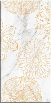 Briere Flower 2 белый 300x600 фото в интернет-магазине Пиастрелла