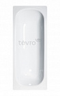 Стальная ванна ВИЗ Tevro (толщина 2.7 мм.) белый лотос без ранта 1500x700 Т-52902
