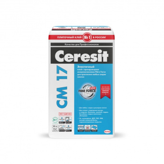 Клей для плитки Ceresit СМ 17 высокоэластичный, для наружных и внутренних работ фото в интернет-магазине Пиастрелла