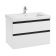Domi 80 Тумба подвесная белый глянец 2 ящика с раковиной Victoria-N Roca фото в интернет-магазине Пиастрелла