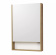 Сканди 55 Шкаф-зеркало белый/дуб рустикальный 1A252102SDZ90 Акватон фото в интернет-магазине Пиастрелла
