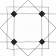 Домино Декор геометрия черно-белый 300x300 фото в интернет-магазине Пиастрелла