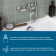 Нико Смеситель для ванны/душа с  душ. аксессуарами, хром  схема на фото в интернет-магазине Пиастрелла