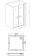 Схема открывания дверей на Pandora SD Душевое ограждение 900x1850 SD-90-C-CH BAS в интернет-магазине Пиастрелла