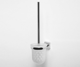 Lippe Щетка для унитаза (блистер), подвесная , хром К6527 фото в интернет-магазине Пиастрелла