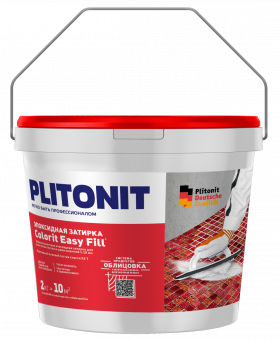 Затирка эпоксидная Plitonit Colorit Easy Fill серебристо-серая 2кг фото в интернет-магазине Пиастрелла