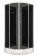 Душевая кабина Domani Spa Delight Slim 99 без электрики, низкий поддон 900x900x2180 (чер.стенки, тонир.стекла) DS01DS99LBT00 фото в интернет-магазине Пиастрелла