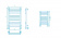 Полотенцесушитель водяной Маргроид Вид 9/10 Премиум профильный 530x800, нижнее подключение фото в интернет-магазине Пиастрелла