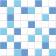 Радуга 2 бело-сине-голубая 200x200 фото в интернет-магазине Пиастрелла