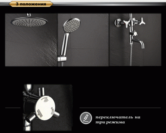 Душевая система D&K DA1384741E09 схема на фото в интернет-магазине Пиастрелла